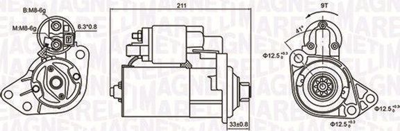 Стартер Magneti Marelli. Артикул 063721062010