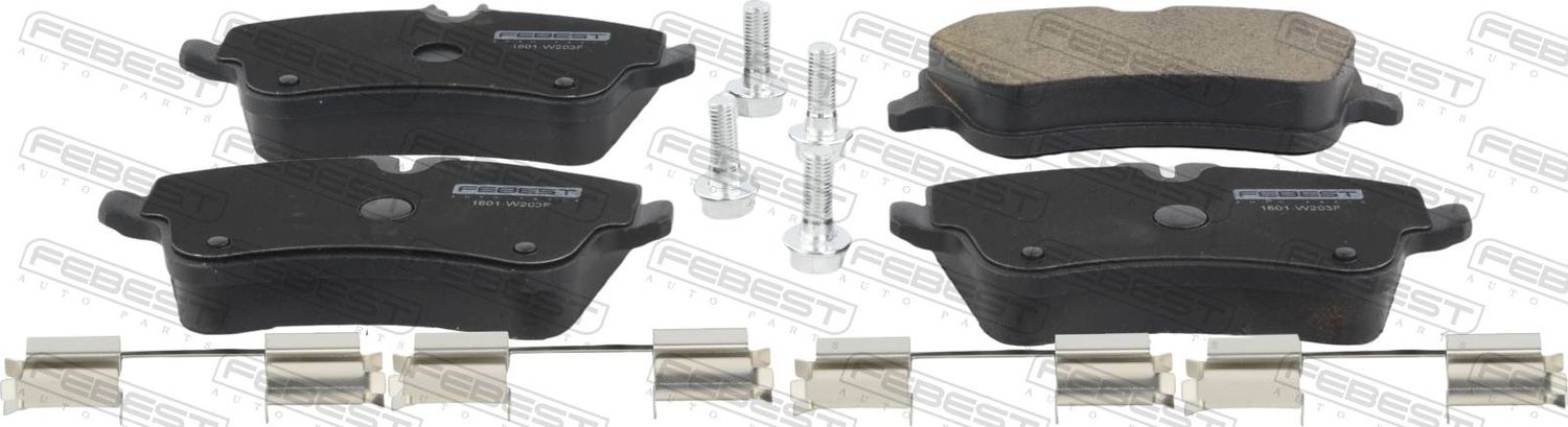 Тормозные колодки Febest. Артикул 1601-W203F