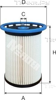 Топливный фильтр MFilter для SEAT Alhambra II 2010-2026. Артикул DE 3138