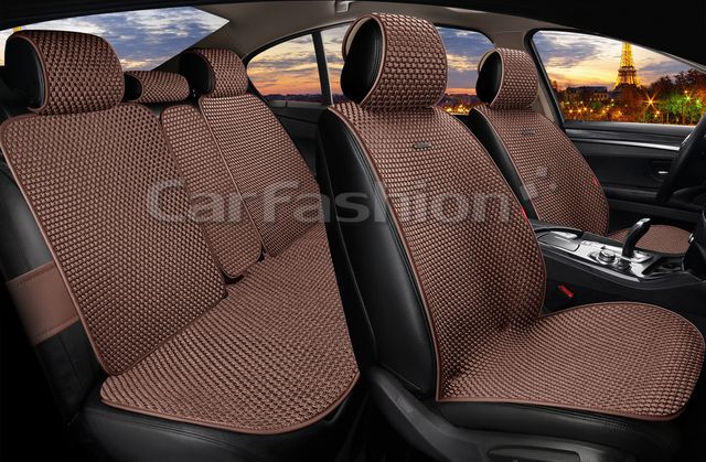 Накидки универсальные CarFashion 2D Kant Plus для авто, цвет Коричневый. Артикул 27371