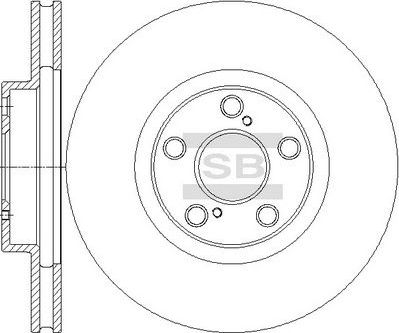 Тормозной диск Sangsin Hi-Q. Артикул SD4684