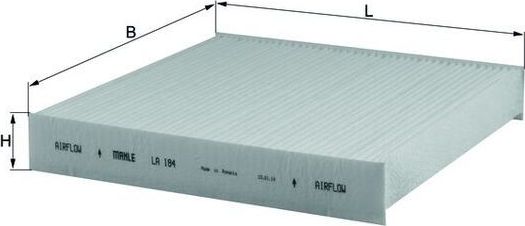 Салонный фильтр Mahle. Артикул LA 184