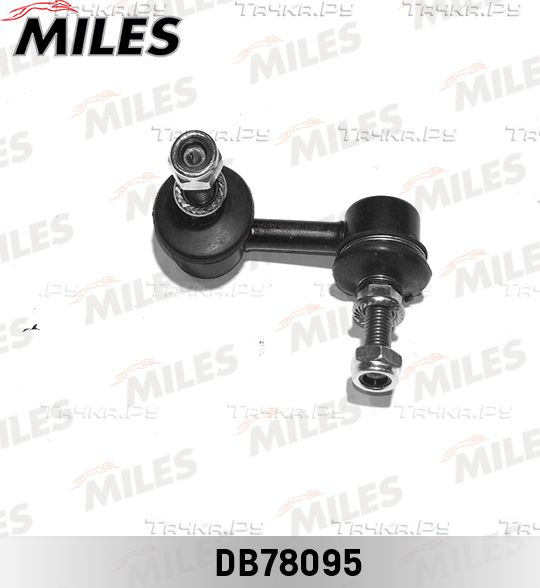 Стойка (тяга) стабилизатора Miles (сталь) передняя левая для Nissan Primera P12 2002-2008. Артикул DB78095