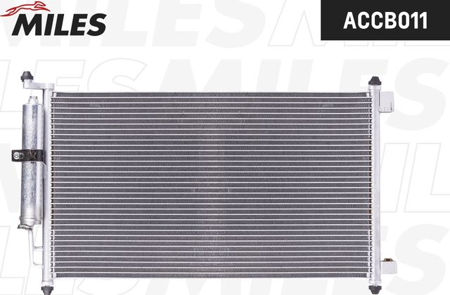 Радиатор кондиционера (конденсатор) Miles для Nissan Juke I 2010-2019. Артикул ACCB011