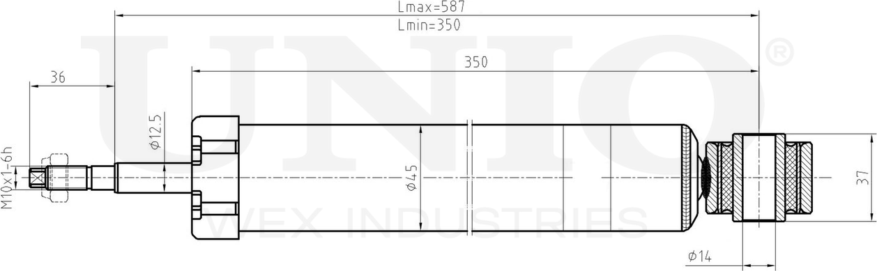 Амортизатор подвески (Unio). Артикул SAB-10731