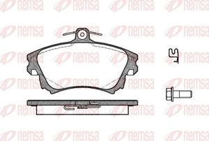 Тормозные колодки Remsa передние для Mitsubishi Colt VI (Z20/Z30) 2004-2012. Артикул 0708.02