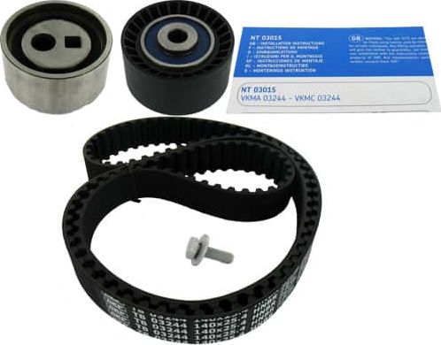 Ремень ГРМ с роликами (комплект) SKF для Toyota Corolla E110 2000-2002. Артикул VKMA 03244