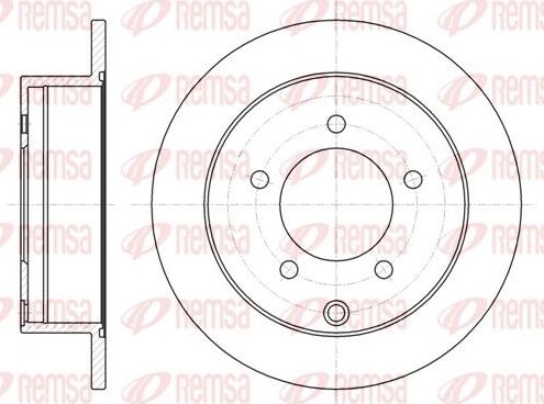 Тормозной диск Remsa. Артикул 61377.00