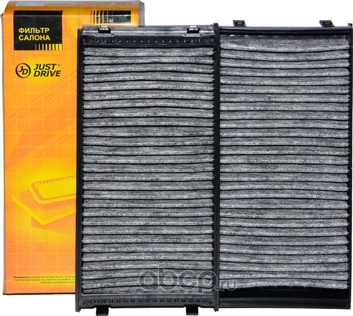 Фильтр салона (угольный)(rкомплект 2 шт.) (Just Drive). Артикул JDACX065C