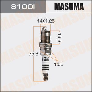 Свеча зажигания Masuma для Mitsubishi Carisma I 1997-2006. Артикул S100I