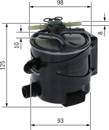 Топливный фильтр Bosch. Артикул F 026 402 061
