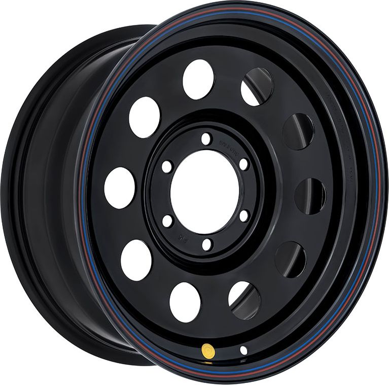 Колёсный диск OFF-ROAD Wheels усиленный стальной черный 6x139,7 8xR17 d110 ET+15 для Great Wall Hover 2005-2010. Артикул 1780-63910BL+15