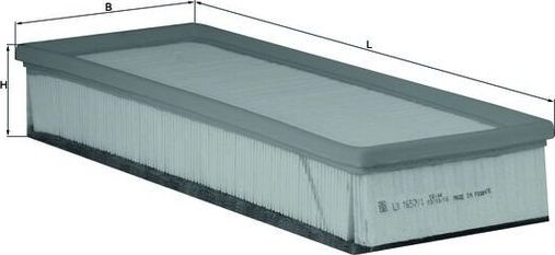 Воздушный фильтр Mahle. Артикул LX 1657/1