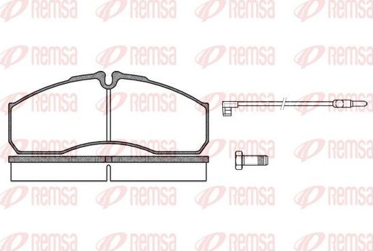 Тормозные колодки Remsa. Артикул 0651.12
