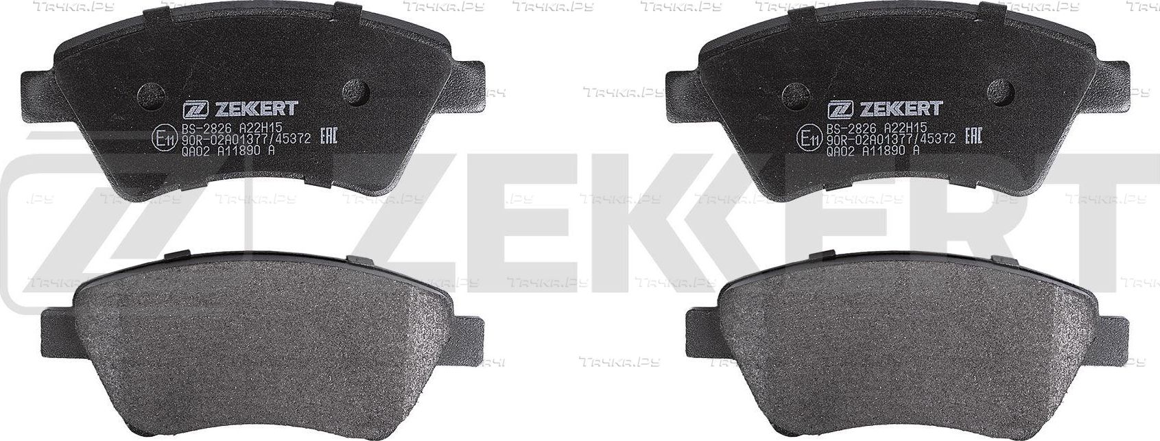 Тормозные колодки Zekkert передние для Renault Megane II 2002-2010. Артикул BS-2826