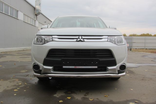 Защита Slitkoff переднего бампера d57 Волна для Mitsubishi Outlander III 2014-2015. Артикул MOUT14-001