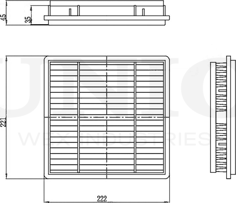 Фильтр воздушный (Unio). Артикул FLT-10216