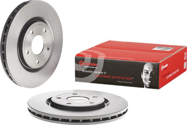 Тормозной диск Brembo UV Coated передний для Lancia Voyager 2011-2014. Артикул 09.N248.11