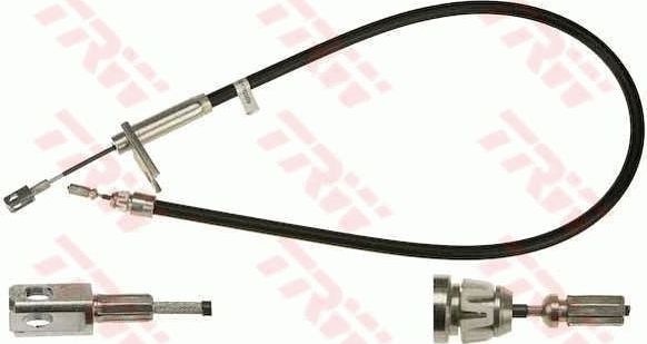 Трос ручника (тросик ручного тормоза) TRW задний левый для Mercedes-Benz C-Класс II (W203, CL203) 2000-2008. Артикул GCH2596