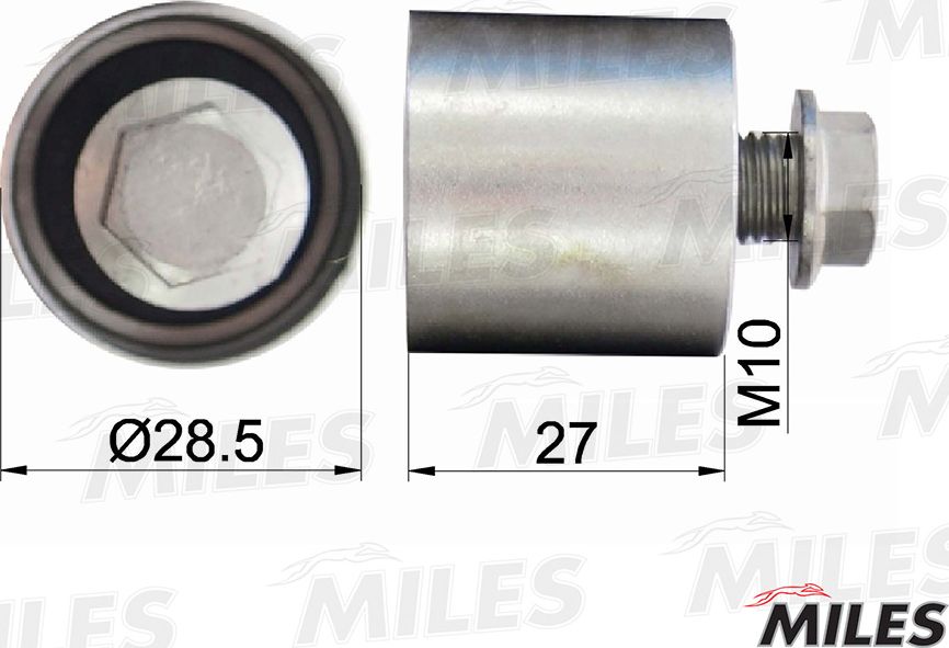 Направляющий (ведущий) ролик ремня ГРМ Miles. Артикул AG02034