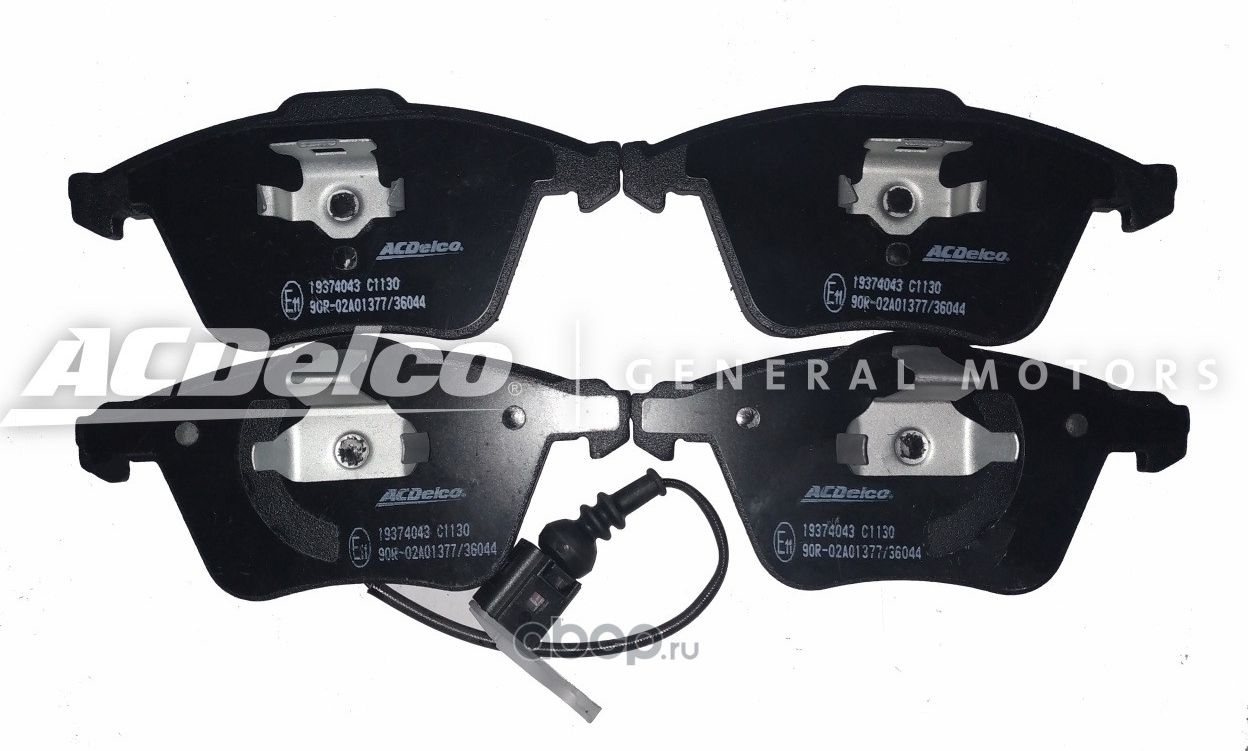Тормозные колодки ACDelco. Артикул 19374043