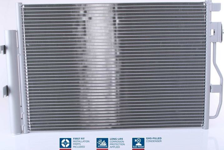 Радиатор кондиционера (конденсатор) Nissens (алюминий). Артикул 940246