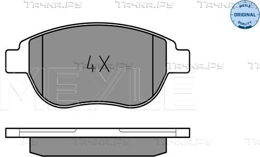 Тормозные колодки Meyle Original передние для Citroen C4 II 2006-2011. Артикул 025 236 0019