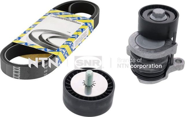 Приводной ремень поликлиновой с роликами (комплект) NTN / SNR. Артикул KA851.11