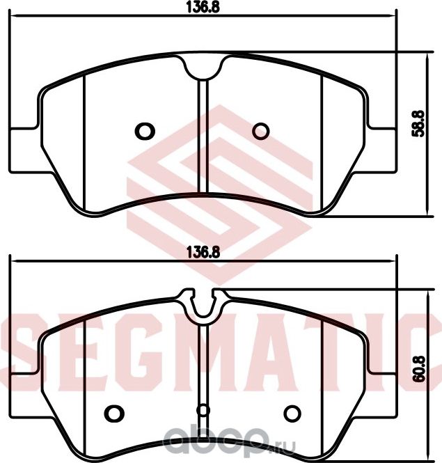 Колодка торм диск зад (Segmatic). Артикул SGBP2666