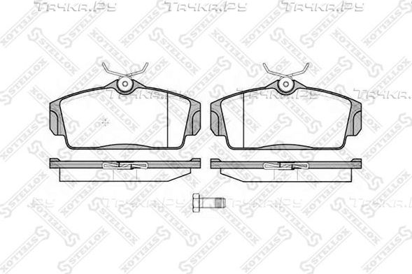 Тормозные колодки Stellox передние для Audi S2 I 1990-1996. Артикул 715 010B-SX