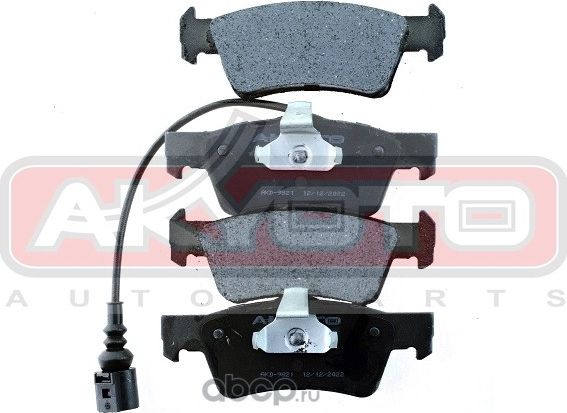 КОЛОДКИ ТОРМОЗНЫЕ (Akyoto). Артикул AKD9821