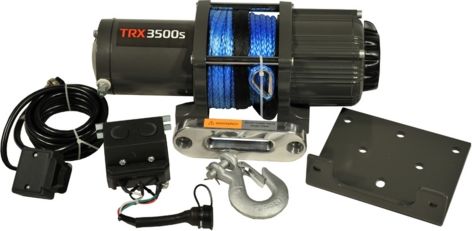 Лебёдка электрическая 12V 4Revo S 3500 lbs 1588 кг (синтетический трос) для квадроцикла. Артикул 4R-W351B