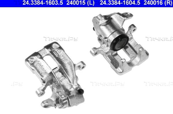 Тормозной суппорт ATE задний левый для Volkswagen Corrado 1988-1995. Артикул 24.3384-1603.5