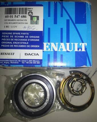 Ступичный подшипник (комплект) Renault. Артикул 6001547686