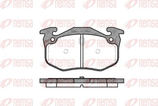 Тормозные колодки Remsa. Артикул 0144.06