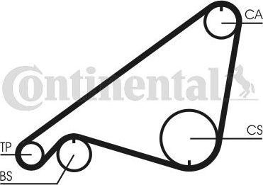 Ремень ГРМ ContiTech. Артикул CT752