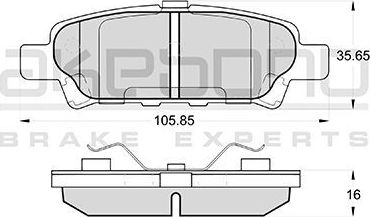 Тормозные колодки Akebono Standard. Артикул AN-651WK