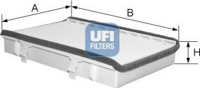 Салонный фильтр UFI. Артикул 53.049.00