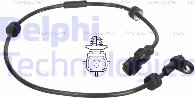 Датчик ABS Delphi задний для Ford Fiesta VI 2008-2019. Артикул SS20328
