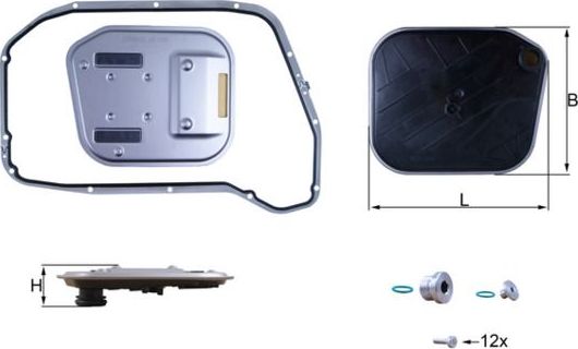 Фильтр АКПП Mahle-Knecht. Артикул HX 189KIT