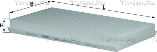 Салонный фильтр Mahle-Knecht. Артикул LA 280