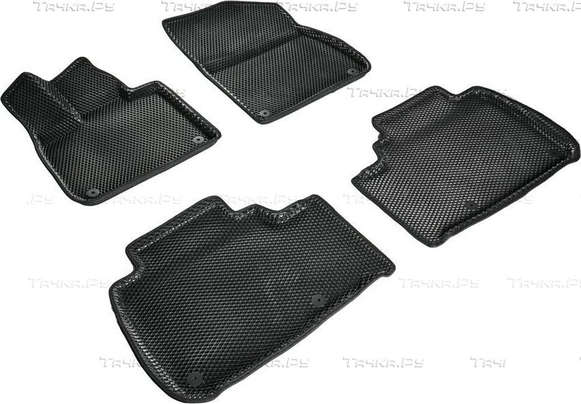 Коврики Seintex 3D EVA ромб для салона Li Auto L7 2022-2026 ЧЕРНЫЕ. Артикул 99624