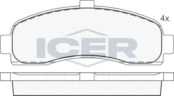 Тормозные колодки Icer. Артикул 180922
