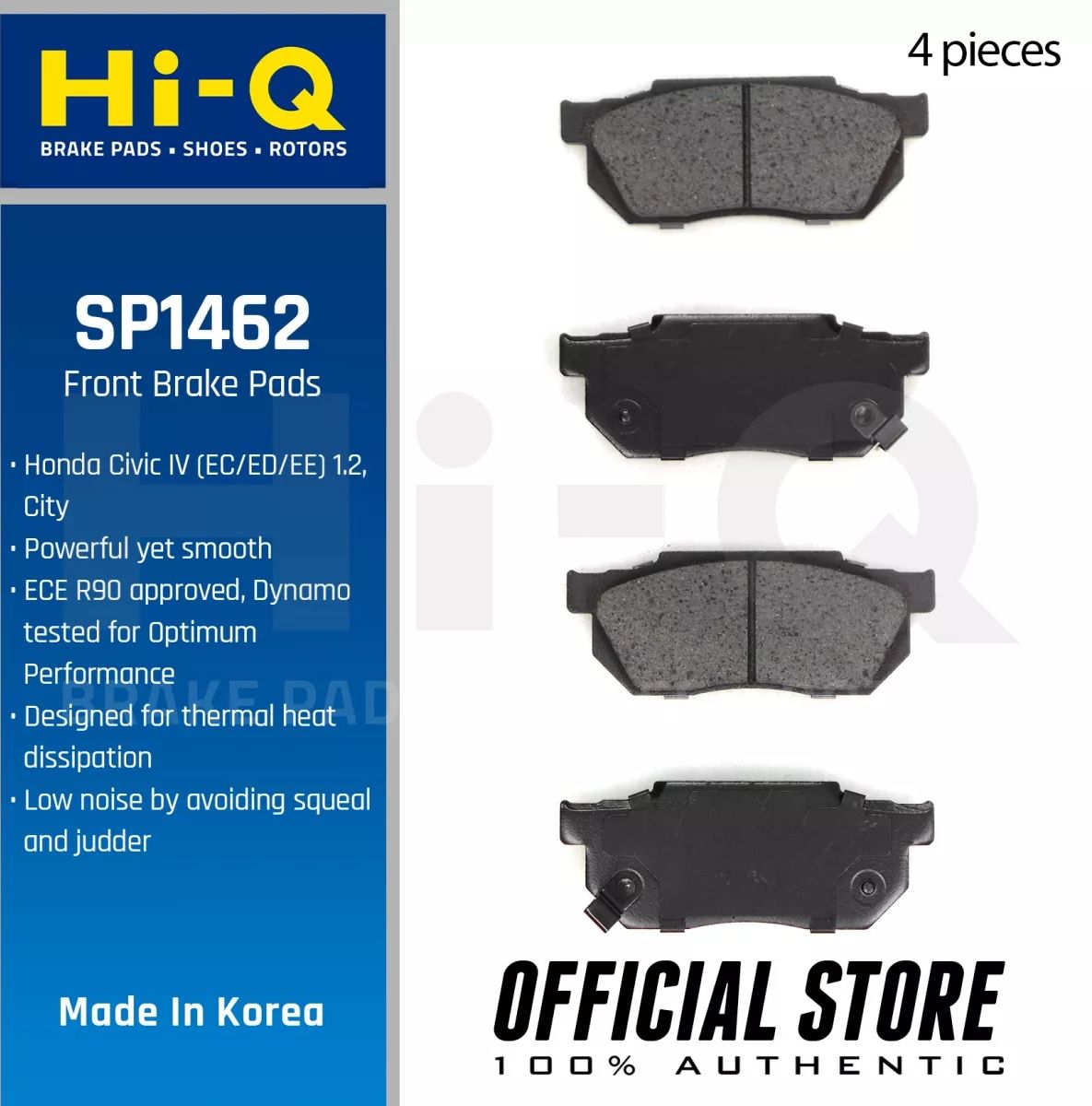 Тормозные колодки Sangsin Hi-Q. Артикул SP1462