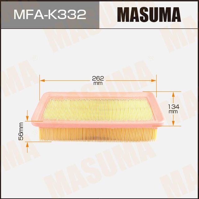 Воздушный фильтр Masuma. Артикул MFA-K332