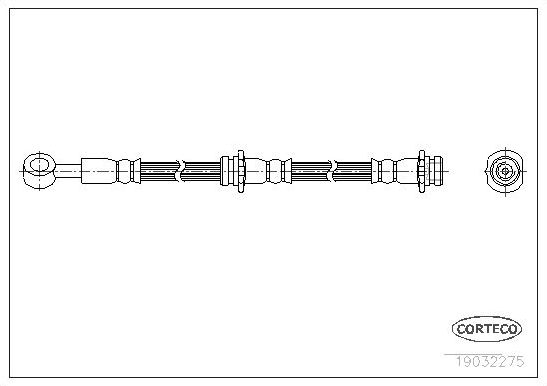 Тормозной шланг Corteco. Артикул 19032275
