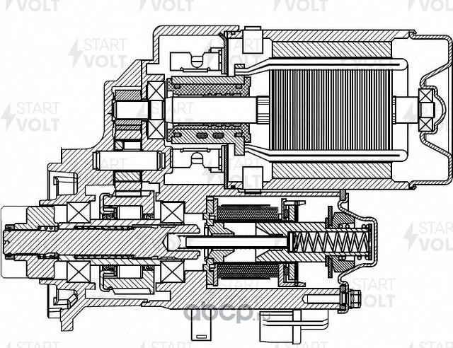 Стартер StartVOLT для Toyota Dyna U300 – U400  2006-2015. Артикул LSt 1905