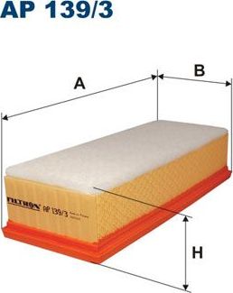 Воздушный фильтр Filtron для SEAT Leon II 2005-2012. Артикул AP 139/3