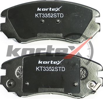 Колодки торм. HYUNDAI SONATA (ТагАЗ)/TUCSON 04-/KIA SPORTAGE 04-/SOUL перед.к-т (Kortex). Артикул KT3352STD