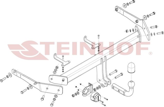 Фаркоп Steinhof для Volkswagen ID.4 E21 2020-2026. Артикул V-085